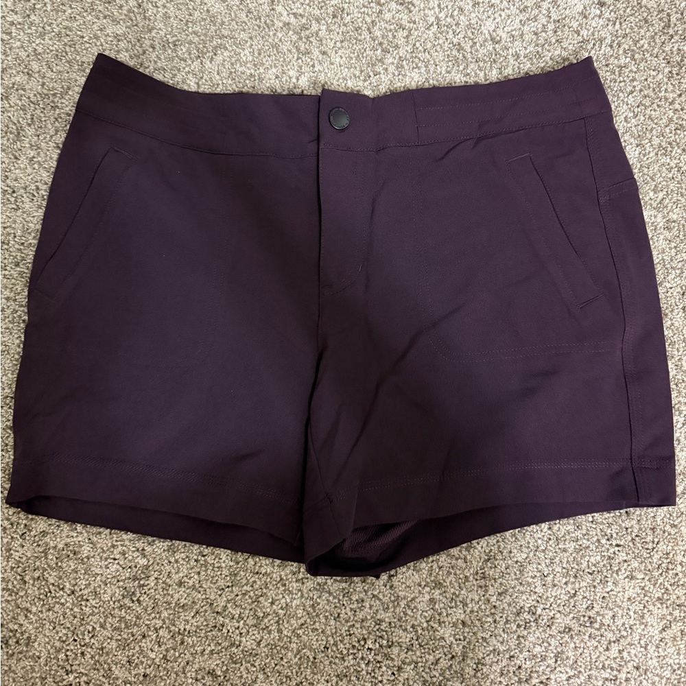 High-Waist Women’s Shorts in Deep Plum